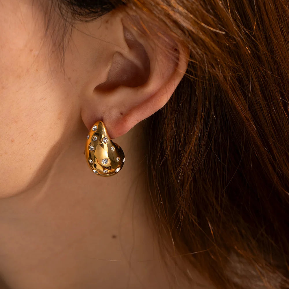 TEARDROP ZIRCONIA | EARRINGS